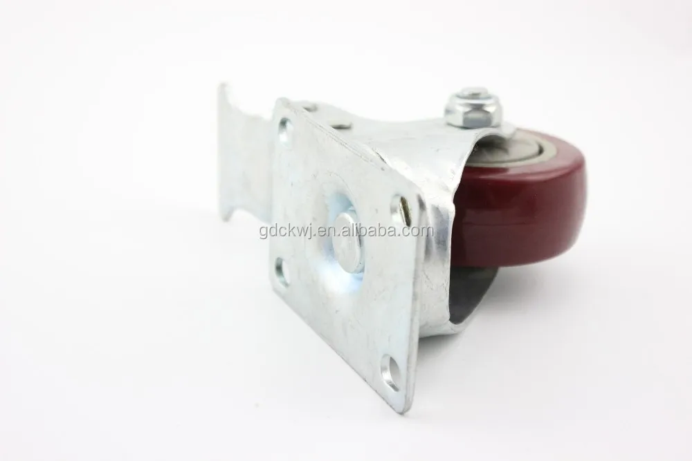China wholesale double bearing 5 inch polyurethane adjustable office chair locking luggage industrial heavy duty caster wheels