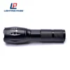 Tactical LED Flashlight Rechargeable bright Light torch with USB port out for cellphone charging as a power bank
