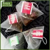 Wholesale pyramid nylon mesh tea bag, nylon triangular tea bags, four corners nylon tea bags