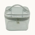 Chiterion Holographic Clear PVC Cosmetic Makeup Box Pouch Coin Purse Clutch Travel Case Toiletry Organizer Storage Bag for Women