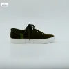 MANRINO-0132 Khaki Green Cow Suede Upper Round Shoe Laces Up Round Closed Toe Women Flat Sports Unit Sole Casual Sneaker Shoe