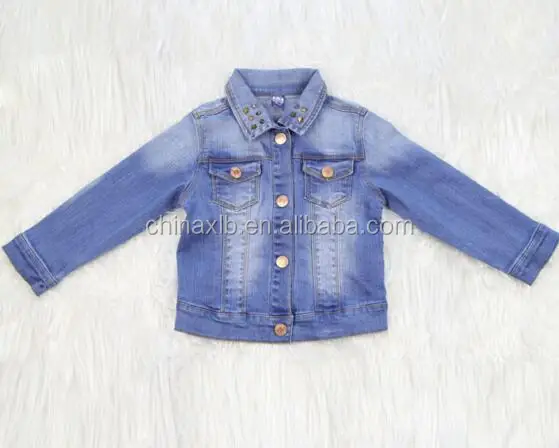 The new style kid denim jacket/ China wholesale children cool style jean jacket