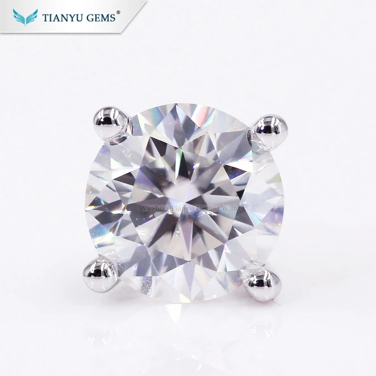 Tianyu Gem Wholesale Solid Gold Jewelry 2.0CTW Round Cut Martini Stud Moissanite Earrings For Ladies
Tianyu Gem Wholesale Solid Gold Jewelry 2.0CTW Round Cut Martini Stud Moissanite Earrings For Ladies