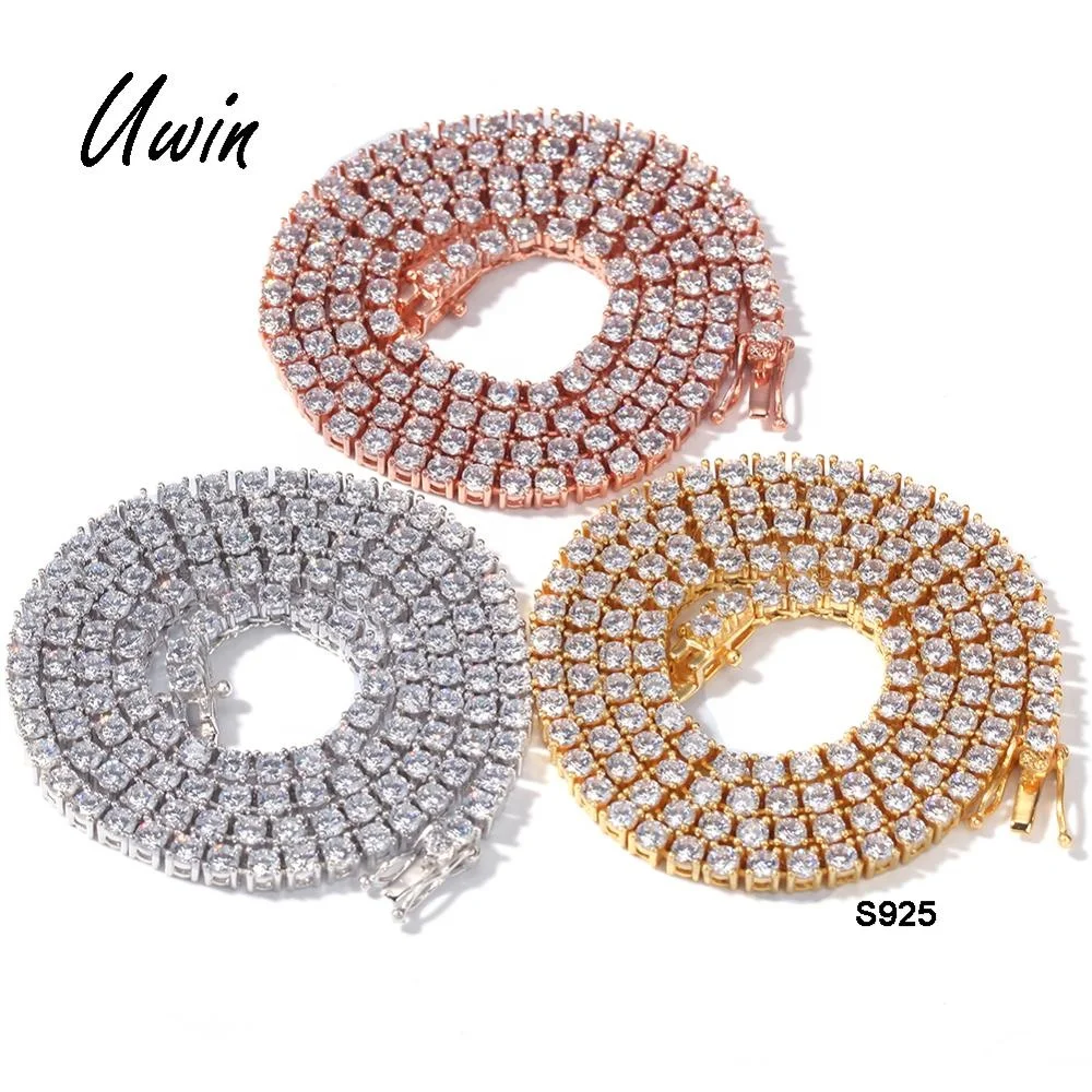 Hiphop Sterling Silver Tennis Chain 925 Iced Out CZ Tennis Necklace, Gold, silver, rose gold or custom for you
Hiphop Sterling Silver Tennis Chain 925 Iced Out CZ Tennis Necklace, Gold, silver, rose gold or custom for you