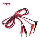 Bxon 3A 100CM 4MM Banana plug to Test Hook Clip probe test cable leads