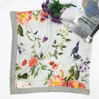 Fancy Pattern Good Services Silk Shawl Custom Digital Print On Silk Scarf