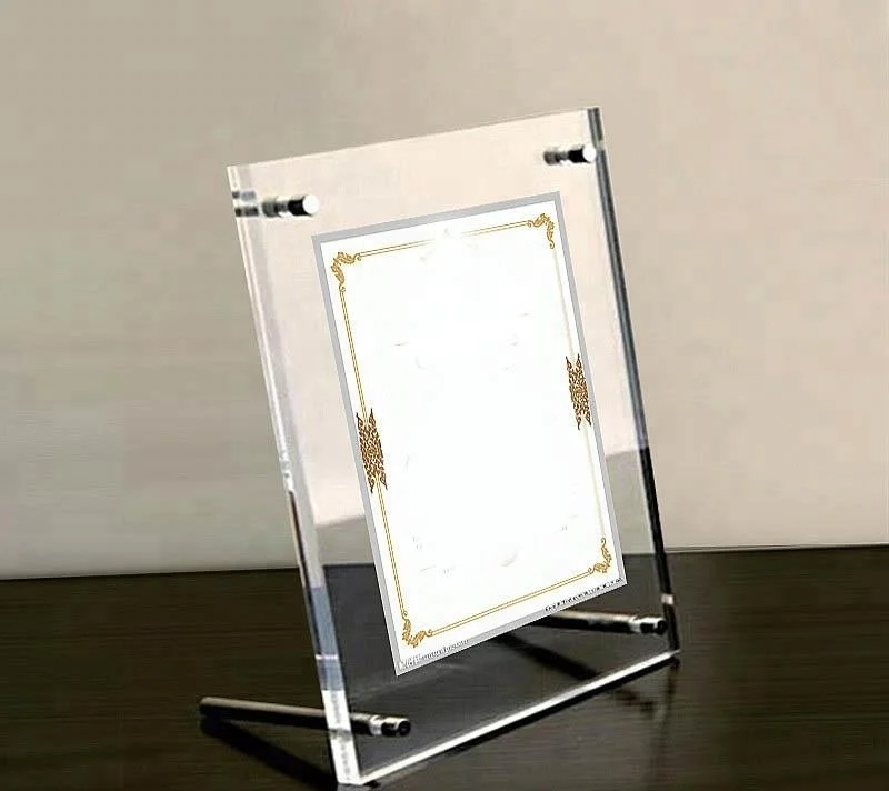 Tabletop Clear Acrylic Picture Frame Photo Frame Acrylic Sign Display Frame