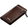 BW3002 Guangzhou Factory PU Leather Unisex Cell Phone Hand Bag Zippered Trifold Mens Wallet