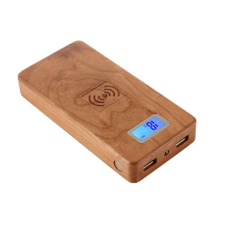 UPsztec Wooden Wireless Charging Mobile 12000mAh Power Bank With Double USB Output For Iphone for Samsung Android Smartphone, Brown
UPsztec Wooden Wireless Charging Mobile 12000mAh Power Bank With Double USB Output For Iphone for Samsung Android Smartphone, Brown