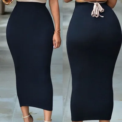 high waisted bodycon maxi skirt