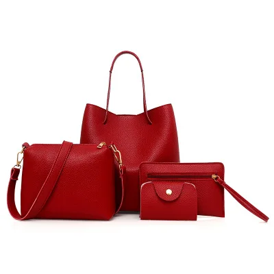 One or Two Sets of Four Women's Matching Handbags, Wine red, grey, black, brown, pink
One or Two Sets of Four Women's Matching Handbags, Wine red, grey, black, brown, pink