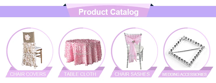 Hot sale folding spandex chair cover with sequin embroidery chair back