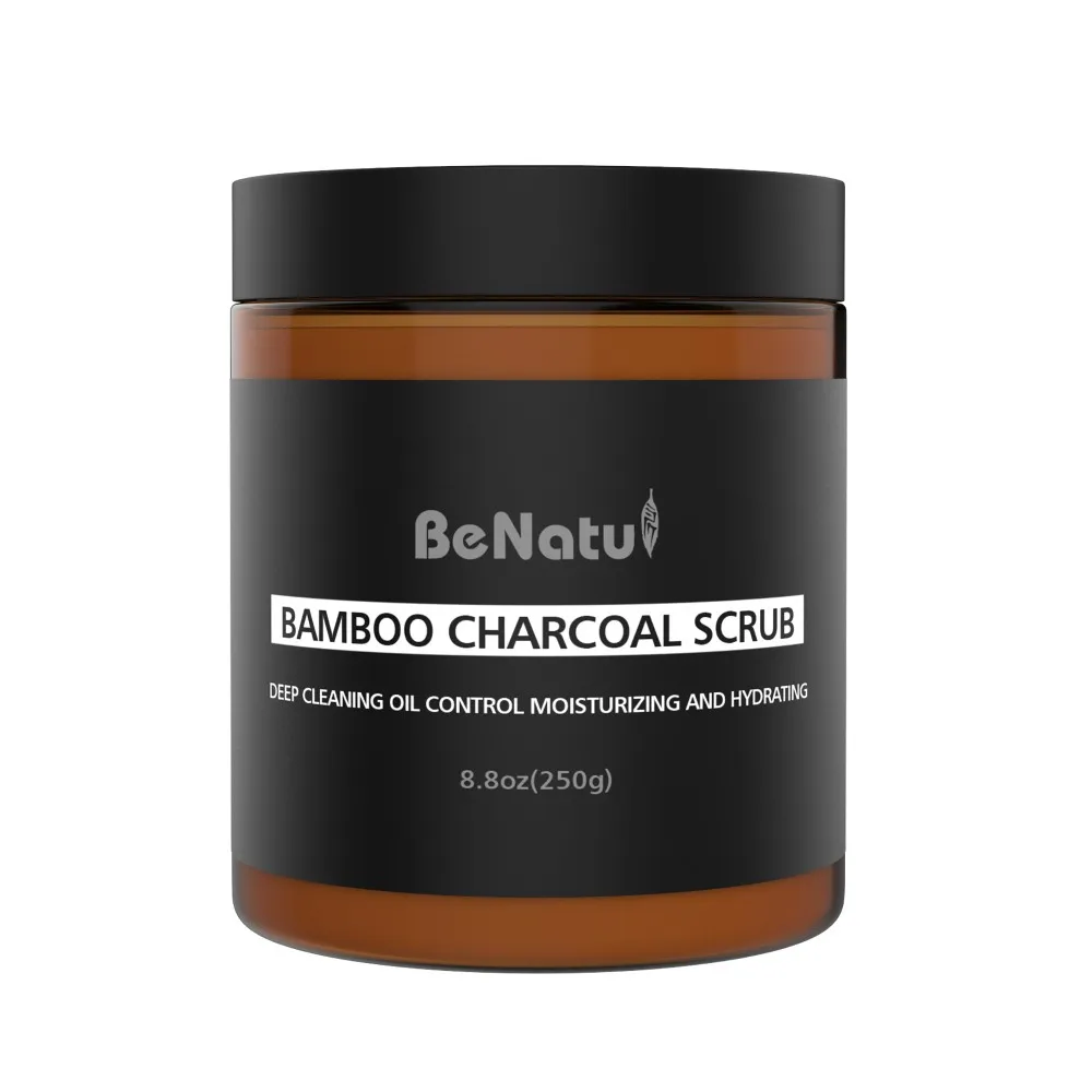 

Natural Herbal Exfoliating Anti Cellulite Body Massage bamboo charcoal Skin Care body Scrub