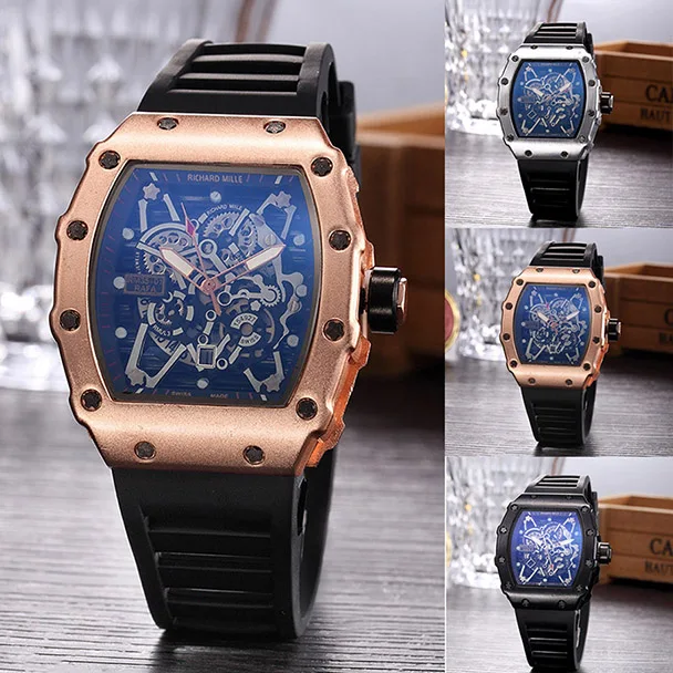 Mens Watches Top Brand Luxury Unique Design Quartz Watches Silicone Skull Analog Hollow Wristwatch Male Clock Relogio Masculino
Mens Watches Top Brand Luxury Unique Design Quartz Watches Silicone Skull Analog Hollow Wristwatch Male Clock Relogio Masculino