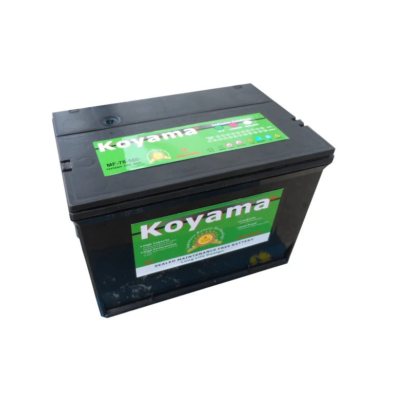 Dominican/Chile Car battery 12V70Ah Maintenance Free car starting battery BCI78