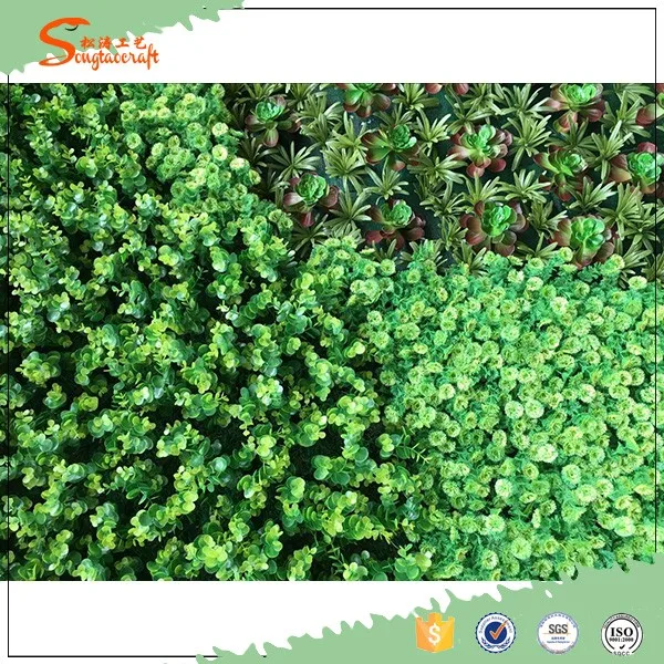 newest product plastic artificial plant green wall wholesale