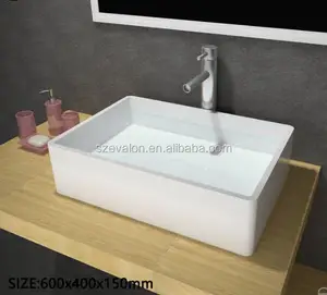 Corians Acrylic Solid Surface Bathroom Sinks With Cupc Approval Solid Surface Resin Basin Counter Top Wash Basin