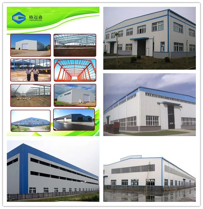 Prefabricated Hot dip galvanized storage engineering steel sheds