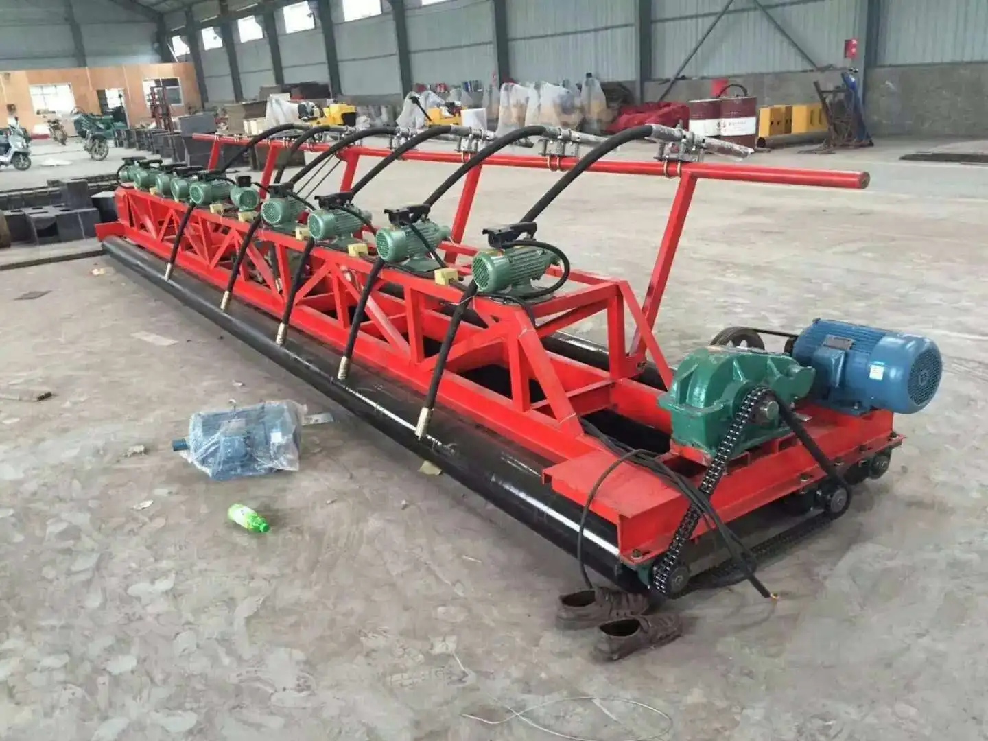 concrete laser leveling machine/ walk behind laser gasoline concrete screed floor finishing machine