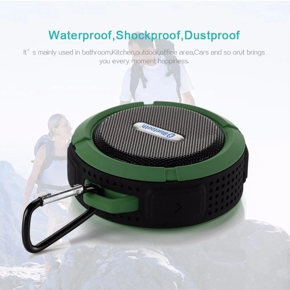 2018 outdoor portable waterproof mini speaker bluetooths C6 with 3D stereo surround for smart phone - ANKUX.COM