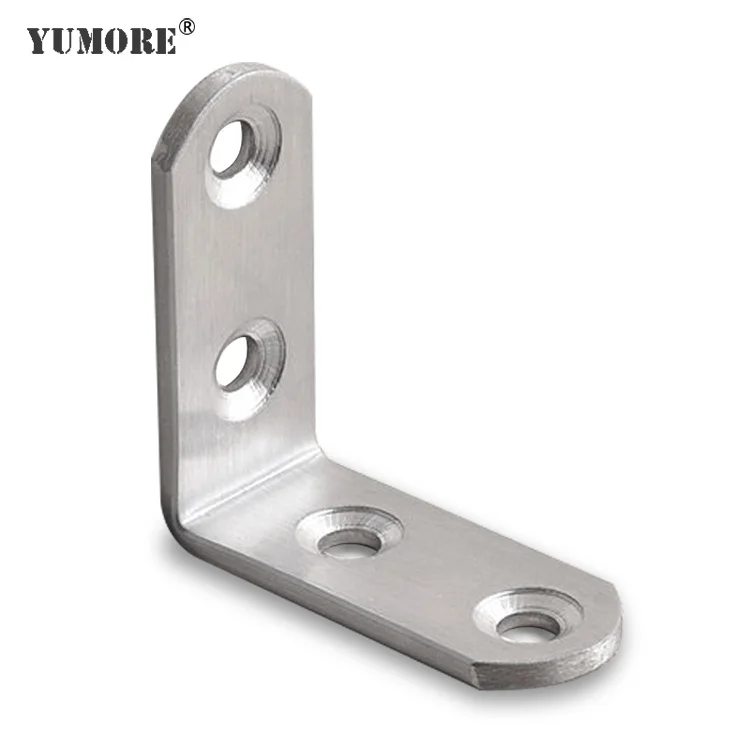 Furniture Stainless Steel Metal Slide Right Angle Iron Small 90