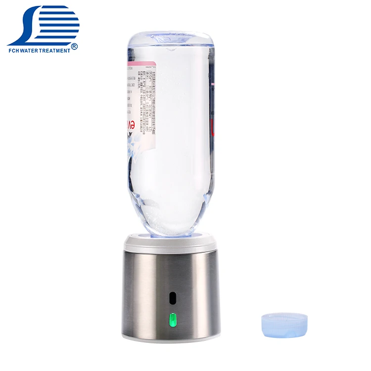 New design portable water ionizer transparent pyrex glass japan hot rich hydrogen water bottle for pure / mineral water