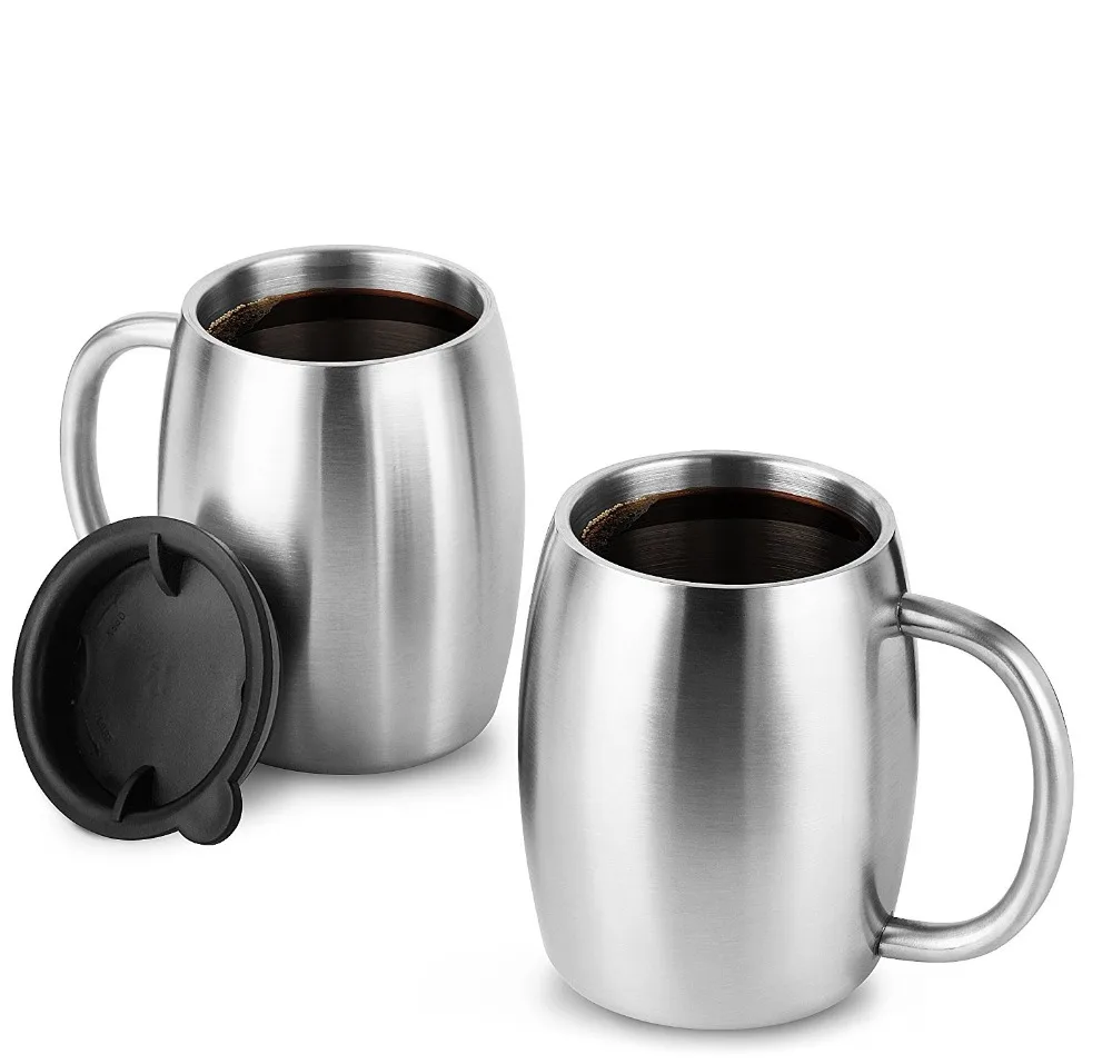 14 oz Double Wall Vacuum 18/8 Stainless Steel insulated Coffee Mugs with Spill Resistant Lids, Blue red white black or customized
14 oz Double Wall Vacuum 18/8 Stainless Steel insulated Coffee Mugs with Spill Resistant Lids, Blue red white black or customized