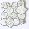 Classic Pattern New Design water jet mosaic tile marble