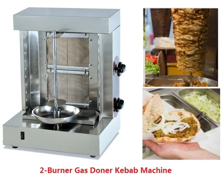 4バーナーステンレス鋼商業ガスshawarma機仕入れ・メーカー・工場