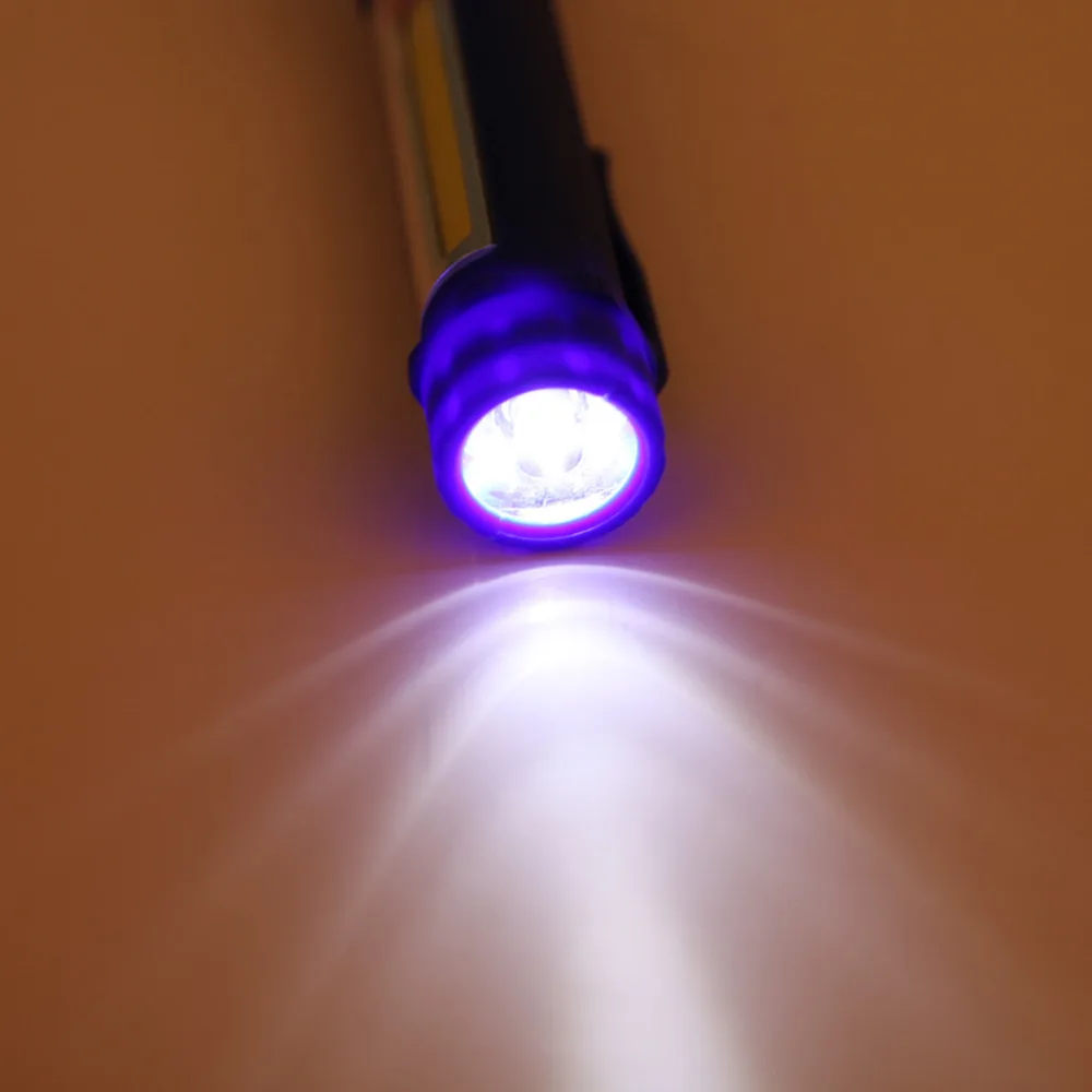 Portable Magnet Flashlight Led Cob Mini Pen Working Inspection Light Outdoor Camping Hand Torch Lamp Multifunction Battery Lamp  (41)