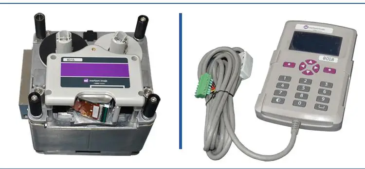Markem 8018 print head 32mm smartdate transfer overprinter plastic bagsMarkem 8018 digital coding machine