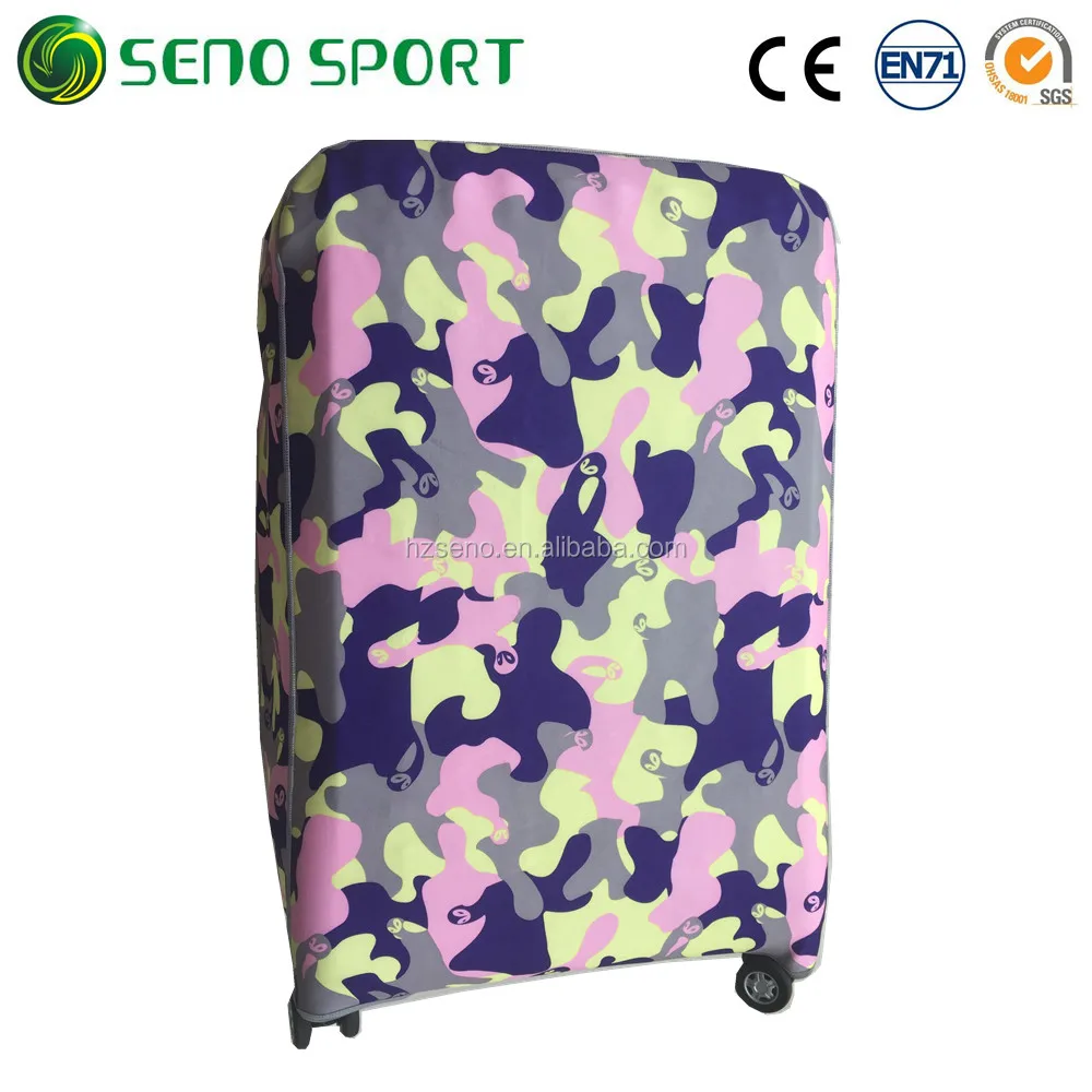 Custom Size Spandex Luggage Bag Protector Cover For Sales