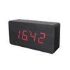 Zogifts free sample Digital Desk Table Clocks Large Jumbo LED Display Wooden Alarm Clock