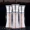New product 180ml Shakers Ceramic Adjustable Ceramic Easy to Fill Salt Manual Pepper Grinder