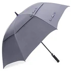 Golf Umbrella Stock Custom Logo Double Canopy Windproof Golf Umbrella