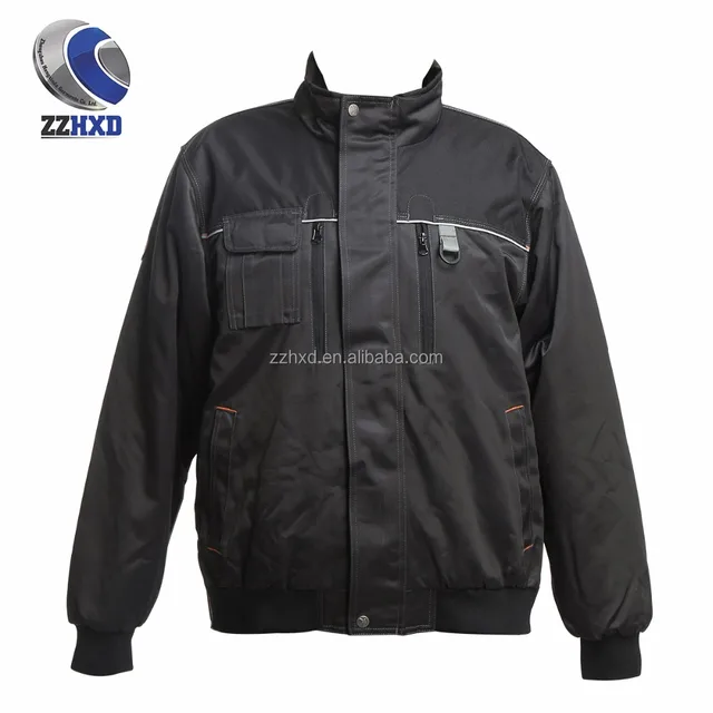 Multi - pocket multi-function three-stitched working pilot padded wadding jacket