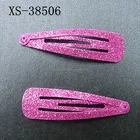 Glitter hair snap clip hair extension snap clips for baby Girls