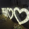 Customized LED Giant Letter metal stage Lights for Wedding party love letters 4 foot