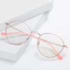 two tone retro frame teenage computer eyewear glasses with anti radiation lens