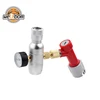 Super Accurate 0-60psi Co2 Keg Charger Kit Portable Mini Regulator with Pin Lock Quick Disconnect Set for Party Kegs