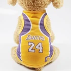 Dog Shirt Pet Clothing Summer Cotton Sweatshirt Basketball Football Jersey Blank Dog Clothes