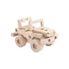 Wholesale mixed handmade wooden children small toy car for kids