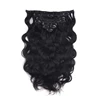 Clip in 100% human hair extensions synthetic hair extensions virgin hair extension