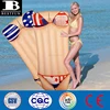 top quality vinyl inflatable bikini sun lounger durable plastic blow up bikini swimming pool float water air bed mattress