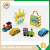 2017 Newest Product Car Toys Colorful DIY Wooden Craft