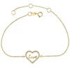 bracelet-121 xuping love heart charm 925 italian sterling silver bracelet