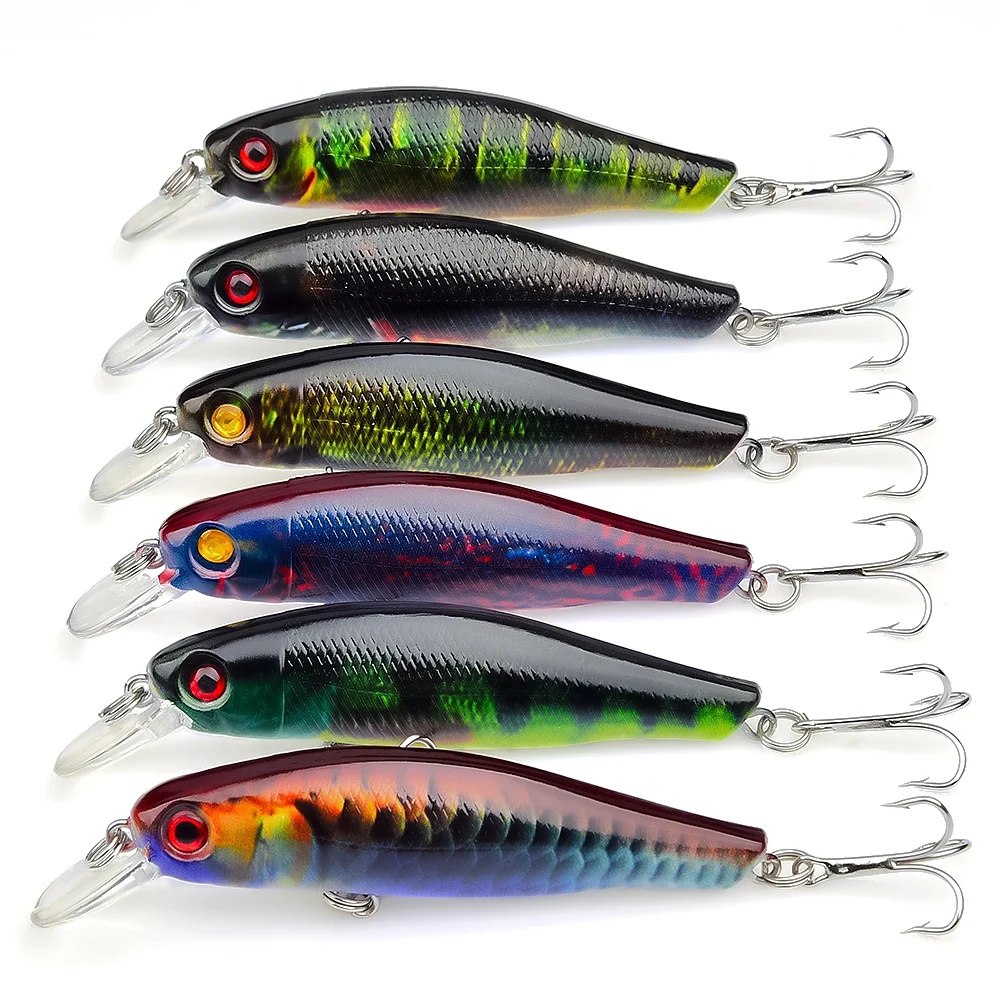 Peche 8.5cm/8.7g Wholesale Black Minnow Fishing Floating Minnow Lure, 6 colors available
Peche 8.5cm/8.7g Wholesale Black Minnow Fishing Floating Minnow Lure, 6 colors available