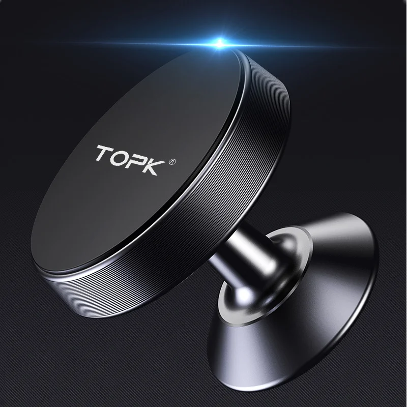 TOPK Magnetic Holder for Mobile Phone in Car Universal Mobile Phone Holder Stand, Black
TOPK Magnetic Holder for Mobile Phone in Car Universal Mobile Phone Holder Stand, Black