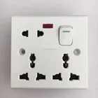 mf socket 8 pin plug socket 1 gang switch Pakistan socket switch