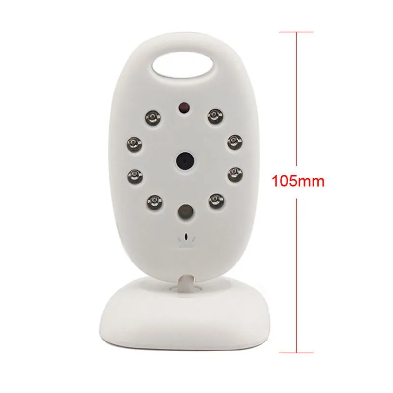 Infrared Night Vision Two Way Talk Back Wireless Temperature Monitoring Video Baby Monitor With  Lullabies